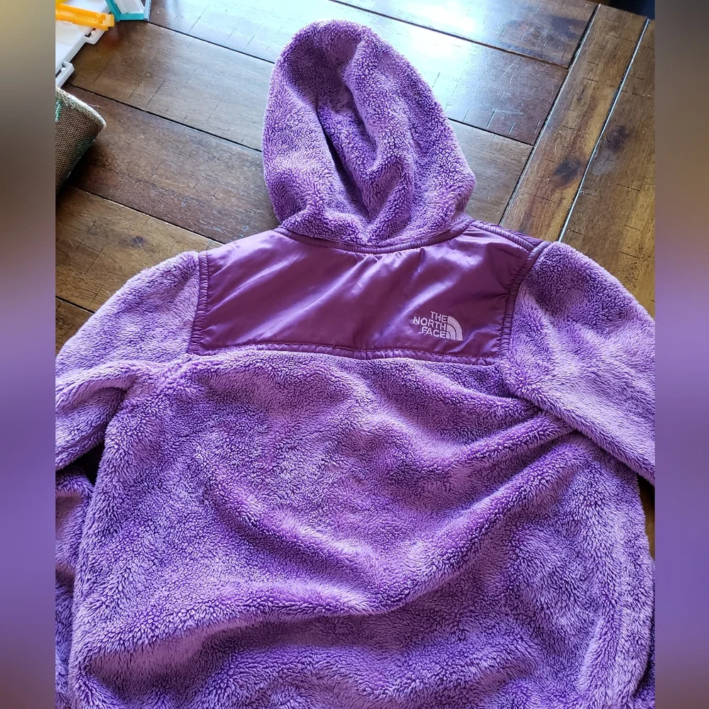 The North Face Kids Lavender Plush Hooded Puffer Jacket